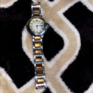 Cartier Ballon Blue Two tone watch.